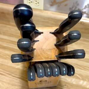 Black & Stainless Chicago Cutlery 14 Piece Set